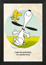 Snoopy quote framed wall - snoopy,