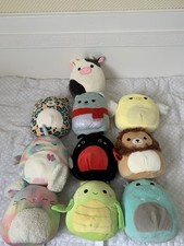 SQUISHMALLOW Bundle x10.  Cow Hippo Narwhal Leopard Bunny Chick Ladybug Bear