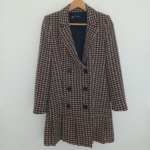 Zara blazer dress checked - zara,
