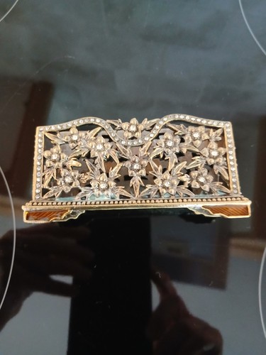 Vintage jeweled card holder - jeweled,
