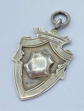 Antique Silver Hallmarked Pocket Watch Fob Birmingham 1933 By James Walker Ltd