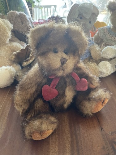 Vintage brown teddy bear - brown,