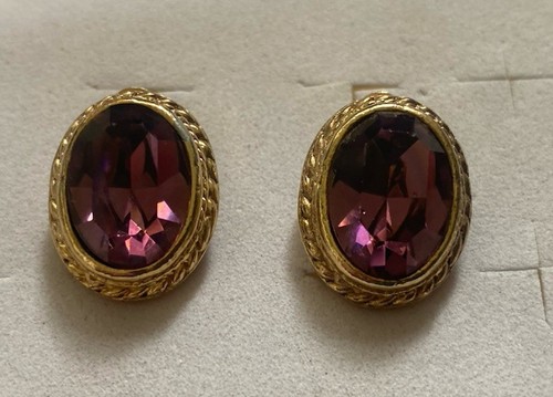 14ct gold plated amethyst - gold, &