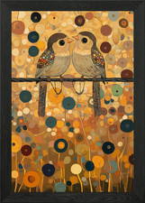 Two Birds on a Wire Klimt