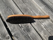 Vintage Hand Made In England Wooden Clothes Brush With Pure Bristles