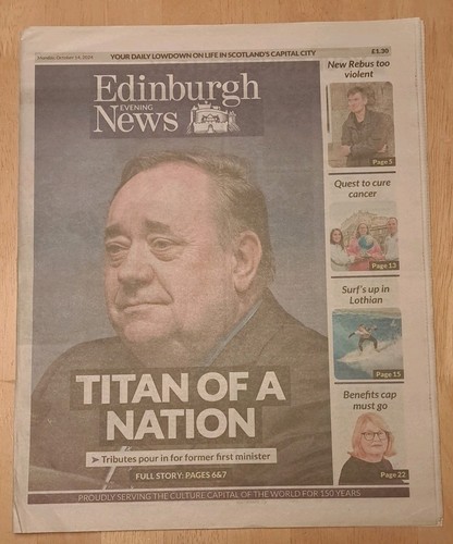 Alex salmond obituary - alex,