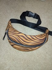 Tiger Print Bum Bag Zebra