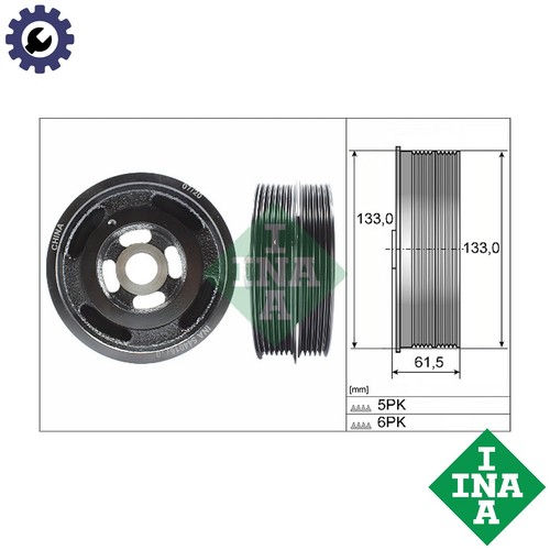 Belt pulley crankshaft 544 - crankshaft,