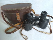 VINTAGE GELDA PARIS 8 x 26  BINOCULARS with STRAP in LEATHER CASE with STRAP