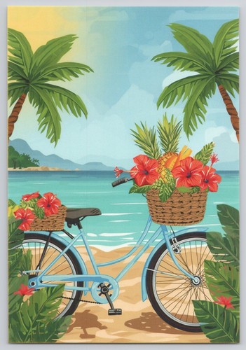 Bicycle palm trees beach vibe - trees,