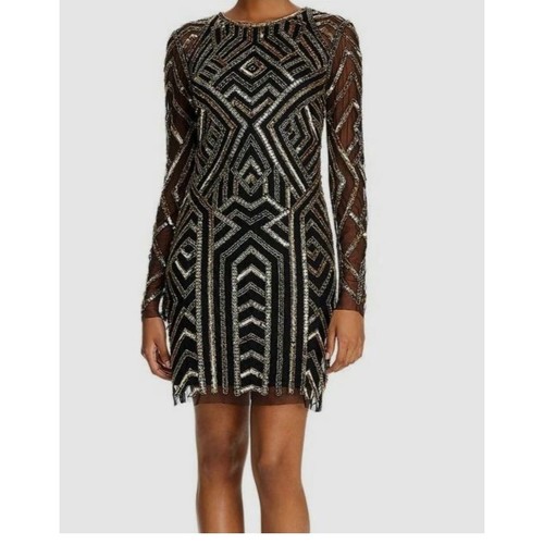 New aidan mattox beaded dress - beaded,