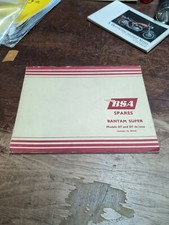 BSA Bantam Super D7 De Luxe Parts List Catalog