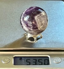 ✨💜 AMETHYST SPHERE + STAND! Crystals Reiki Crystal Minerals Love Gift 53g