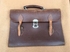 Antique Brown leather Briefcase/attache case,