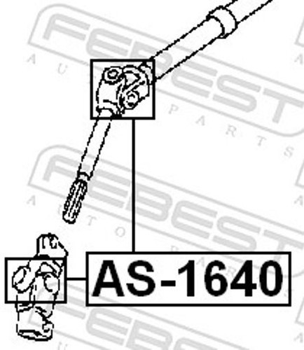 Fits febest 1640 cross - fits,