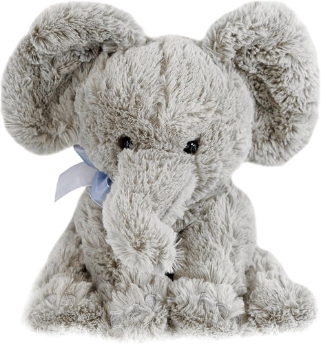 Grey elephant plush teddy - 11",