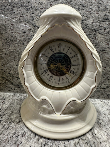 Belleek mantel clock - mantel,
