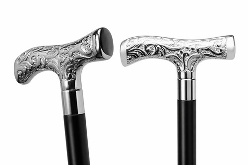 Elegant chrome crutch handle - chrome,
