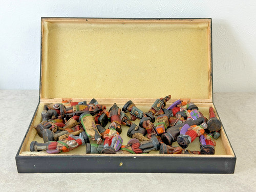Vintage hand painted inca - hand, vs