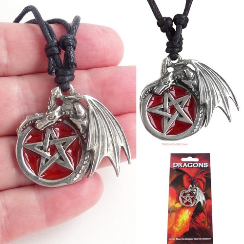 Dragon pentagram pendant - pentagram,