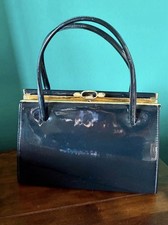 Black Patent Handbag, Vintage