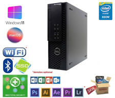 Dell SFF Xeon E3 V3 4GHz 12GB, SSD + HDD, NVidia, Win / Mac Sequoia Hackintosh