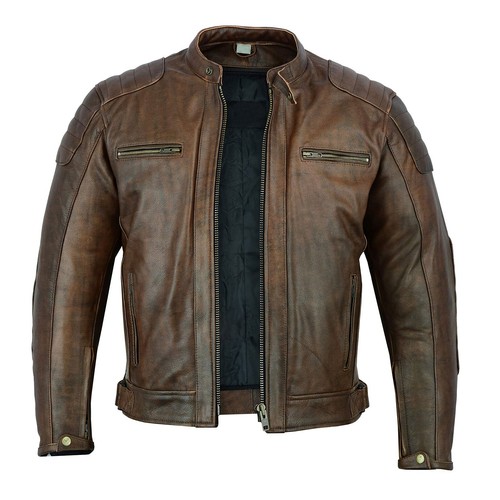 Men leather motorcycle - leather,