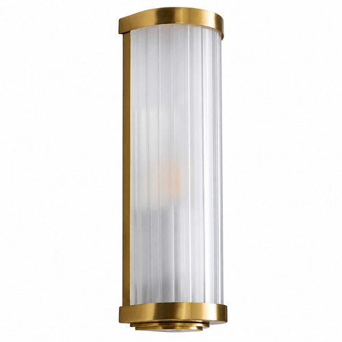 Brushed brass wall light - brass,