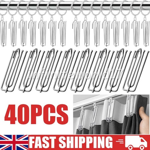 40pcs metal curtain pinch - metal,