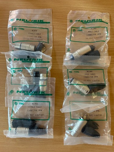Neutrik xlr plugs - neutrik, 3