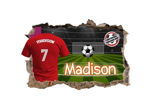 Personalised football bedroom - football,
