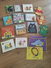 Toddler Story 11 Book And Puppet Bundle - Used But Good Condition