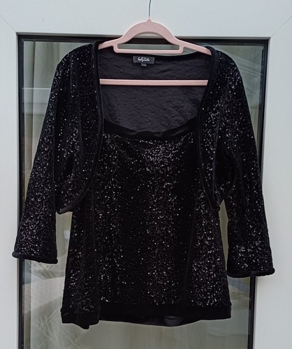Black sequined piece set - set, by