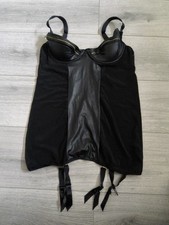 Vintage Ann Summers Black Faux
