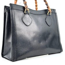 Gucci Diana Black Leather Tote