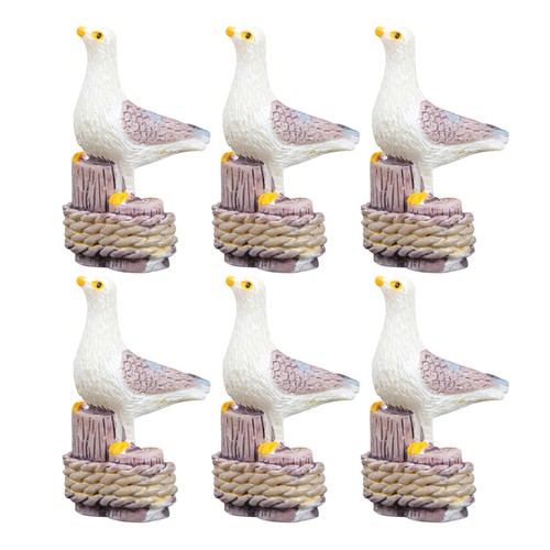 6pcs decorative mini - decorative, seagulls