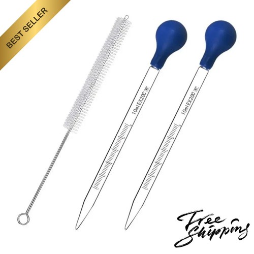 2pcs 10ml glass graduated - 10ml,