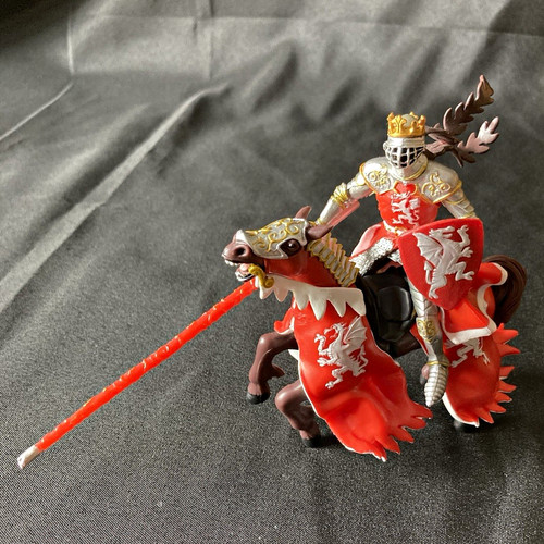 Papo red dragon - red, on