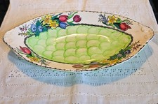 Maling Ware Vintage Lustre Oval Dish Floral Pattern Made In England 1930s