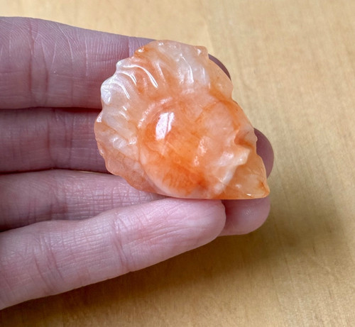 Fire quartz crystal - quartz, small