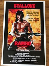 Large Movie Poster Rambo First Blood Part 2 Sylvester Stallone 43cm x 65cm