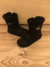 Girls MICHAEL KORS Black Boots Size UK infant 10 EU 28