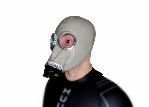 New rubber gas mask - rubber, fetish