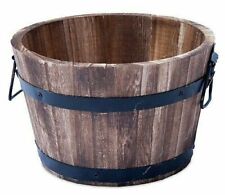 Wooden Barrel Planter