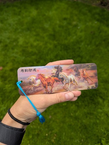 Bookmarks galloping horses - 3d,