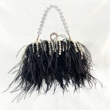 Ostrich feather Black Evening