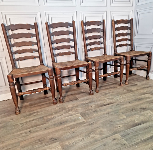 Vintage dining chairs - dining, ladder