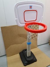 Grown Up Adjustable Basketball Stand – Kids Indoor Outdoor Hoop Set – Used, Good
