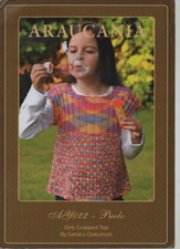 Araucania Knitting  Pattern No 022  Cropped Top in  Puelo Size 24 - 30 in