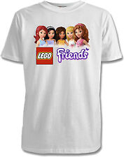 Lego Friends Childrens T-Shirts - 4 Designs /  7 Colours / Sizes 1-15